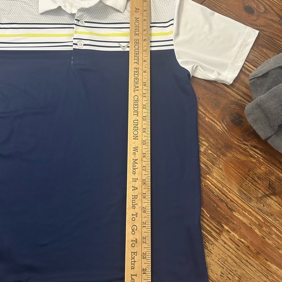 Callaway Golf Opti Dry Men's Sz Small Tagless Navy White Country Club Style Polo - Picture 4 of 6